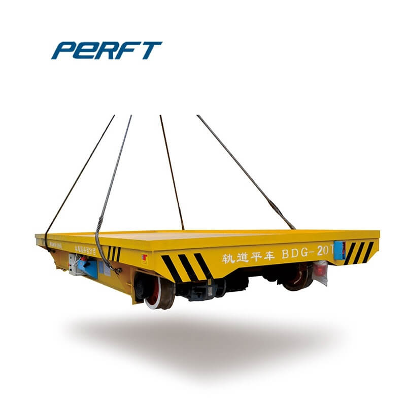 self-propelled cross rail trolley transport car ,rail guided 